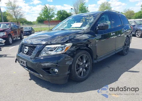 2014 Nissan Pathfinder Platinum из США, поврежденный, VIN 5N1AR2MM7EC601748